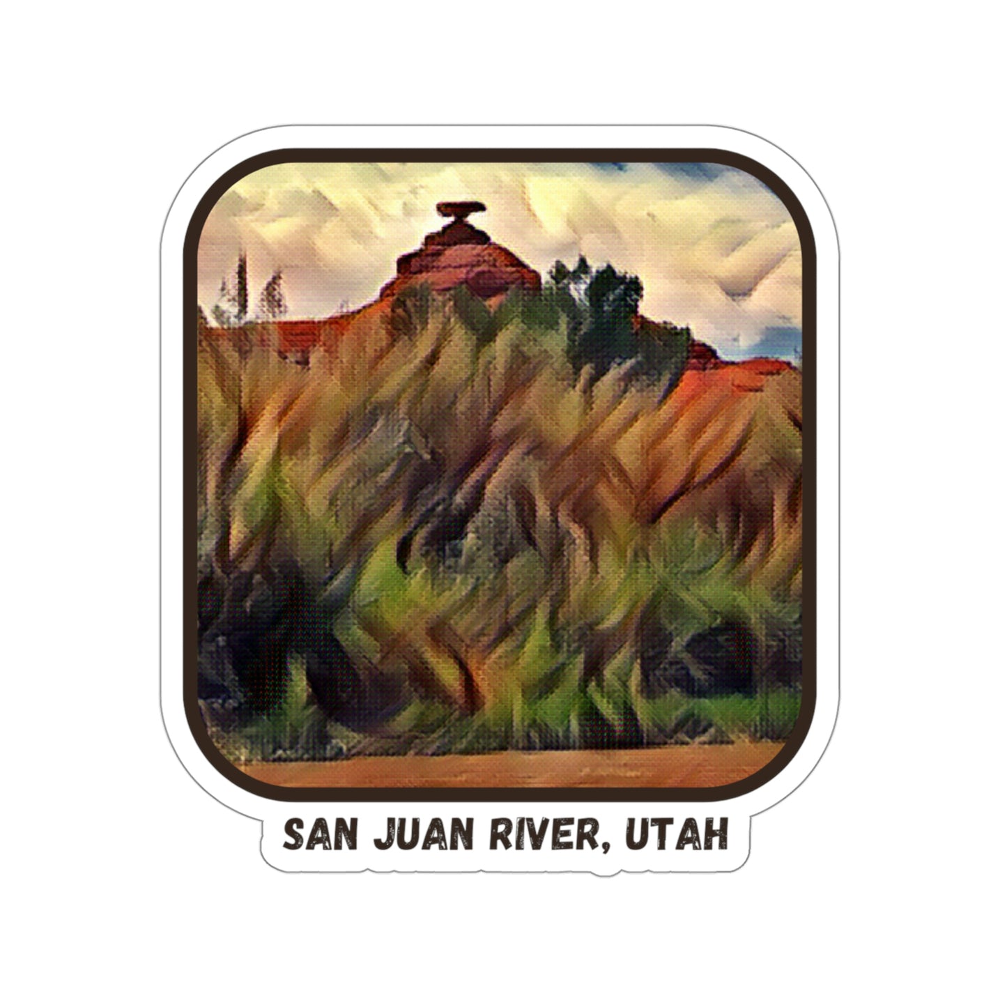 Mexican Hat, Utah San Juan River Sticker