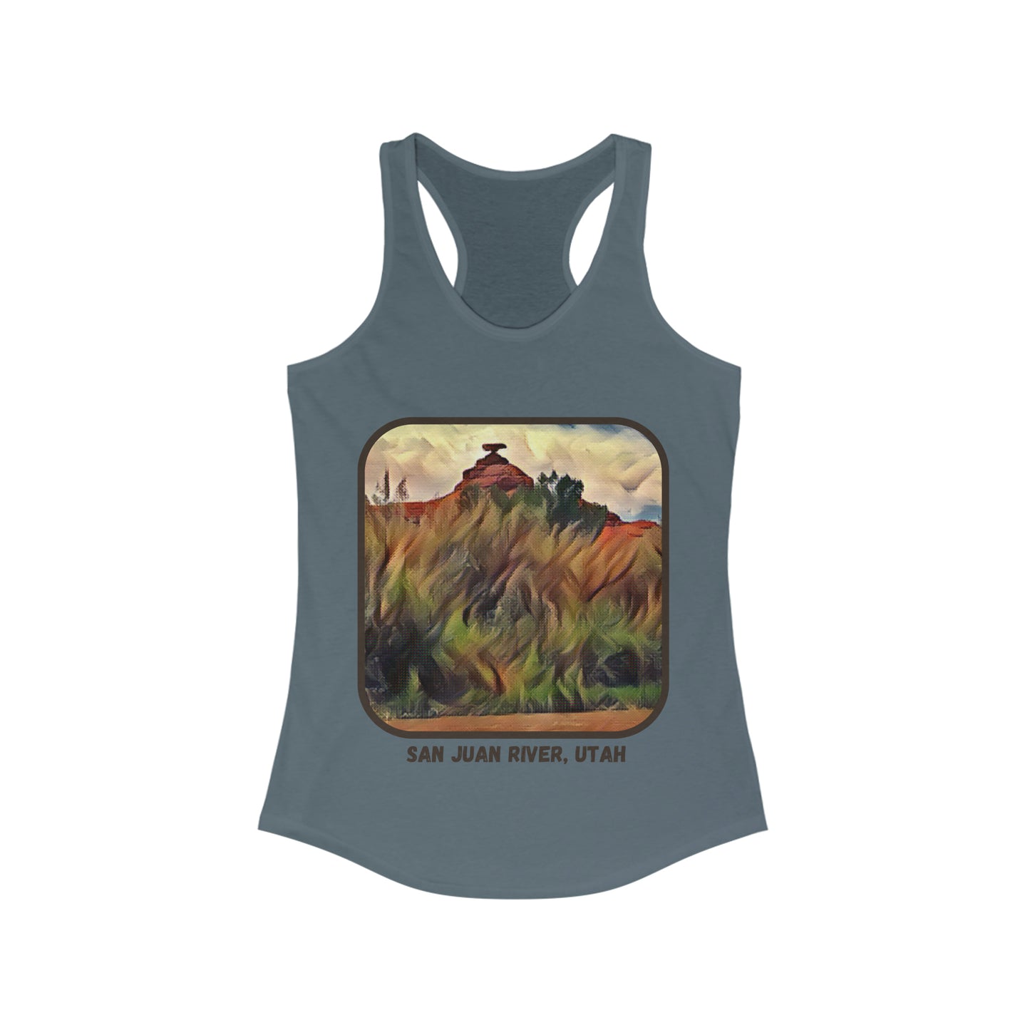 San Juan River, Mexican Hat Utah Women's Ideal Racerback Tank