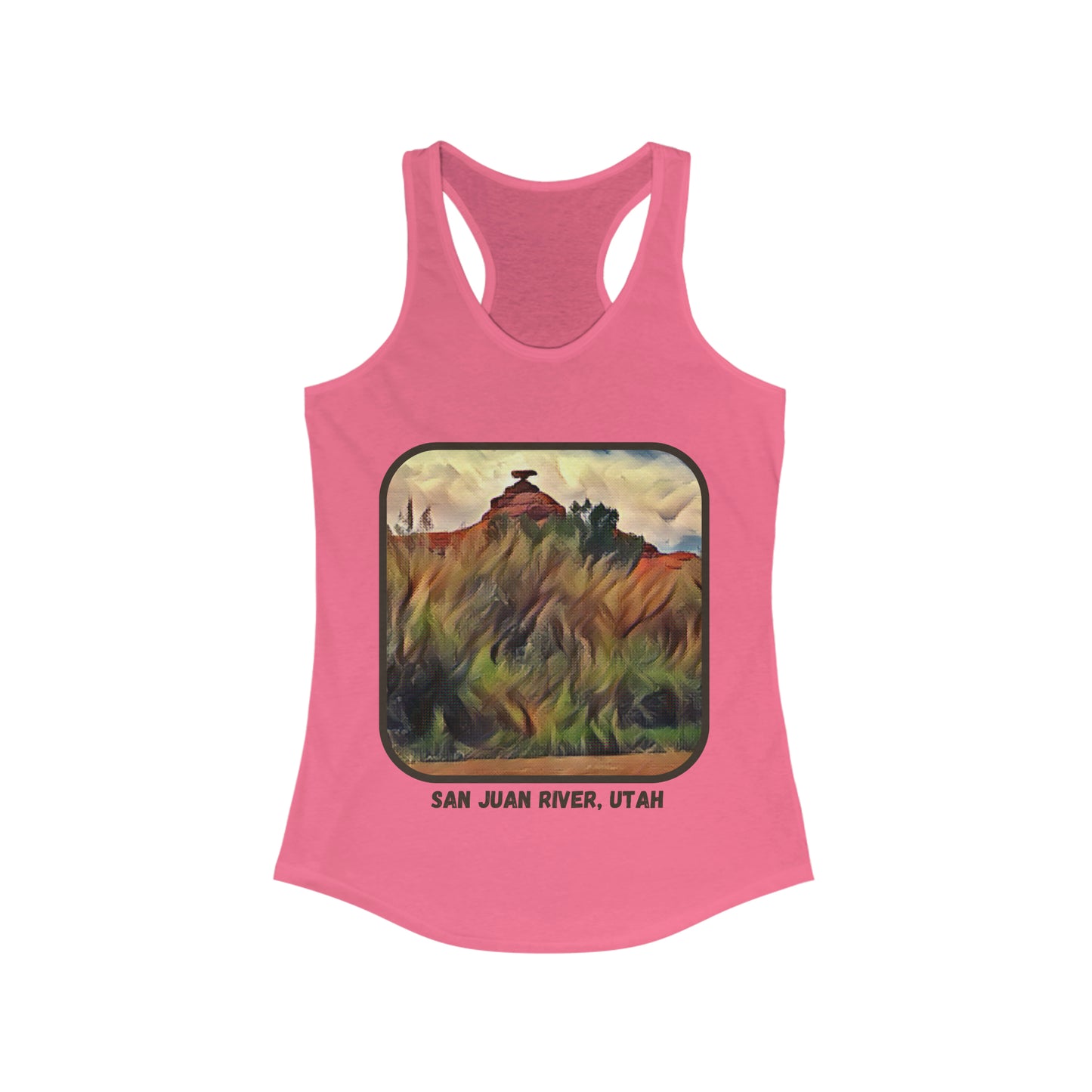 San Juan River, Mexican Hat Utah Women's Ideal Racerback Tank