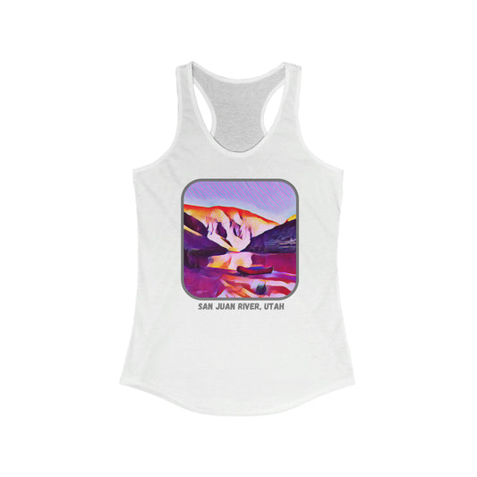 San Juan River, Utah Women's Ideal Racerback Tank