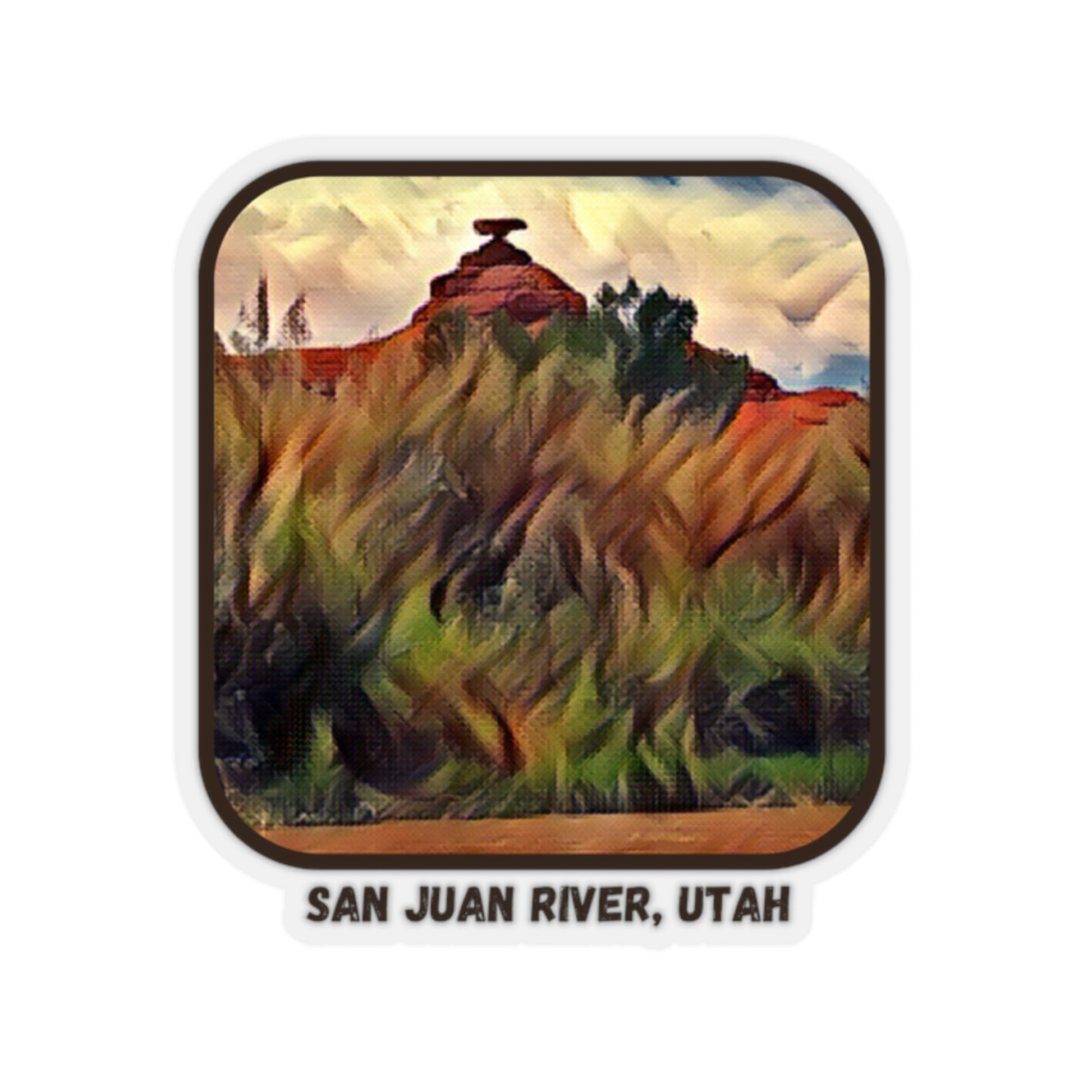 Mexican Hat, Utah San Juan River Sticker