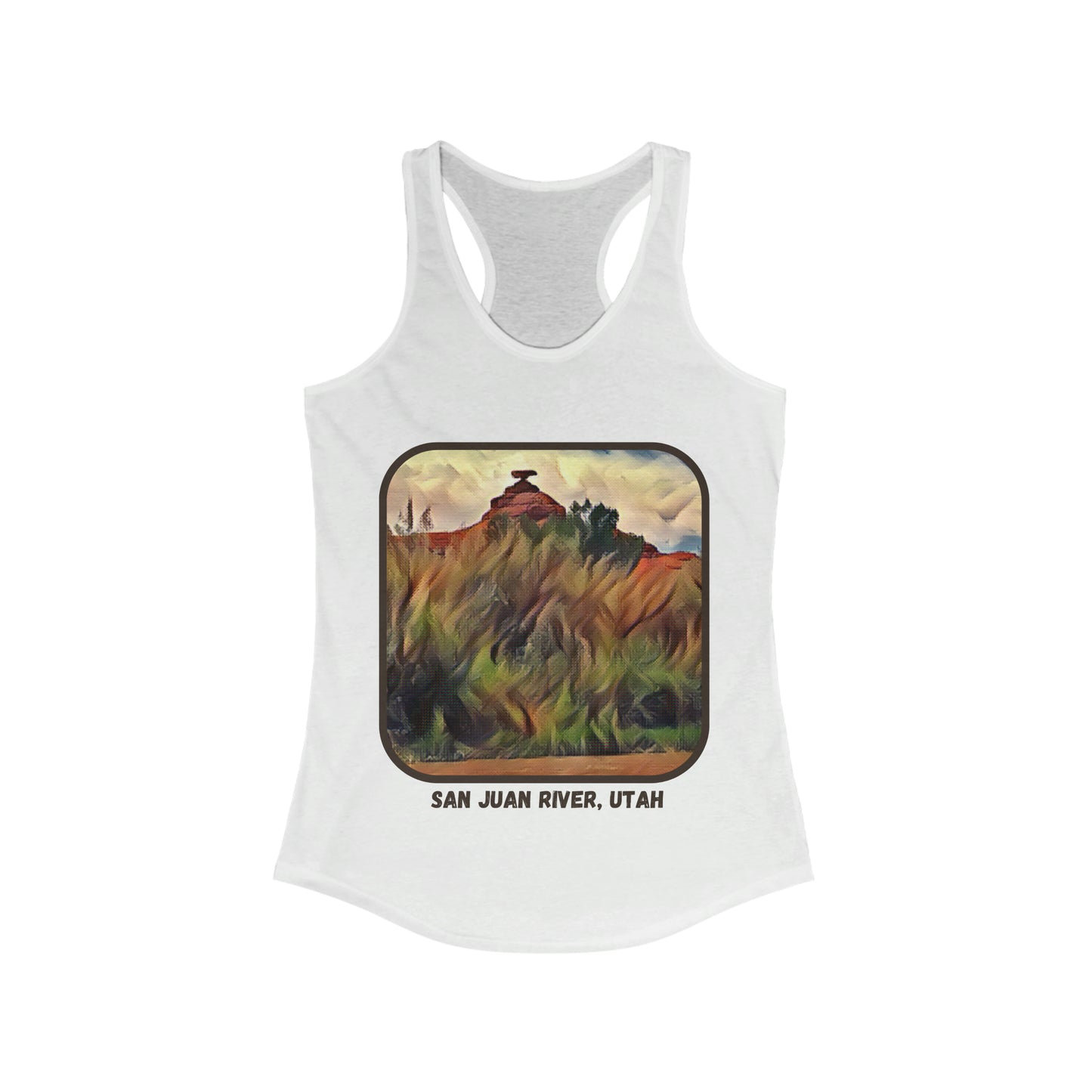 San Juan River, Mexican Hat Utah Women's Ideal Racerback Tank