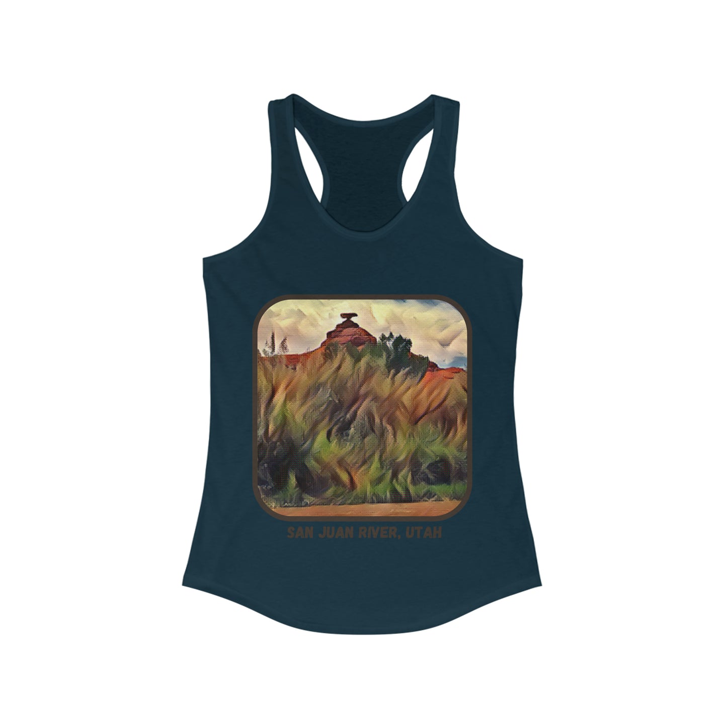 San Juan River, Mexican Hat Utah Women's Ideal Racerback Tank