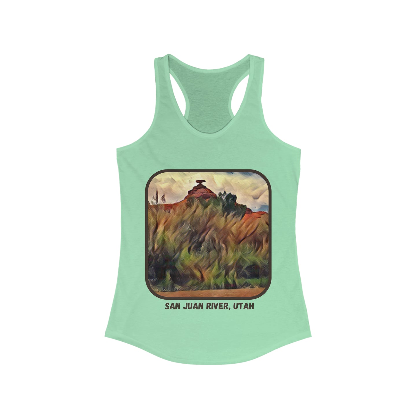 San Juan River, Mexican Hat Utah Women's Ideal Racerback Tank